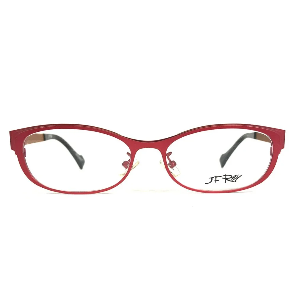 J.F. Rey Eyeglasses Frames JF2668 8592 Brown Red Cat Eye Full Rim 53-16-140